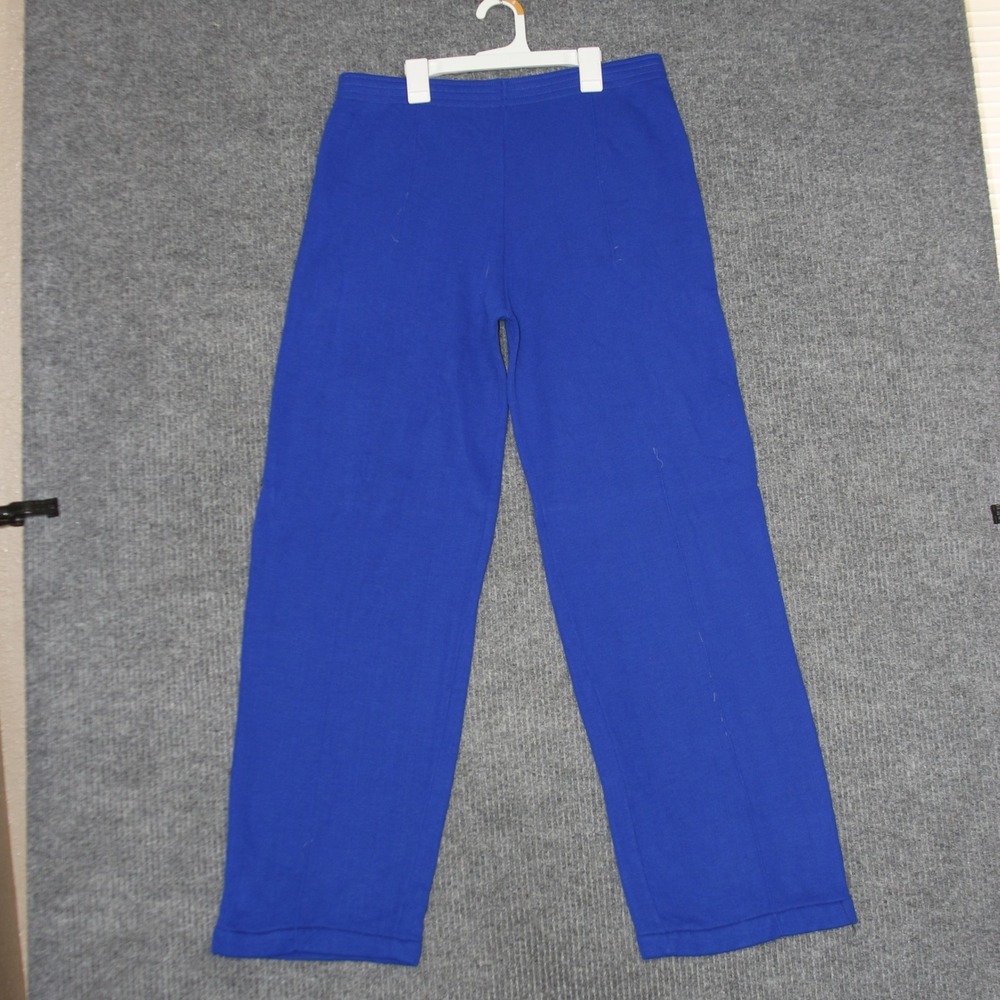 Vintage Sears Blue Perma Prest Pants Mens XL Blue Elastic‎ Waist Casual